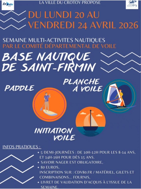 Découvertes nautique. La Base Nautique de St Firmin
