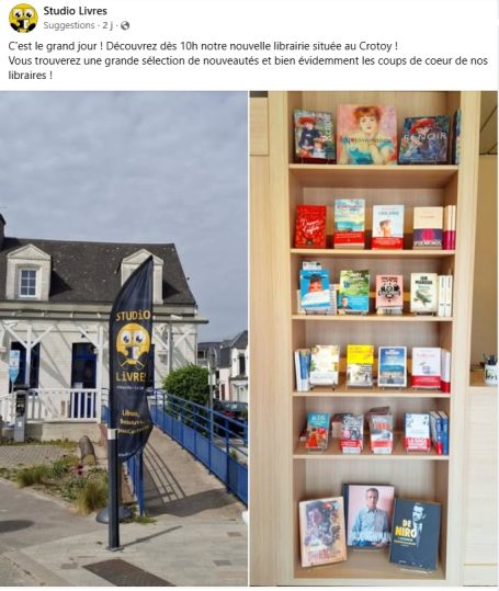 Nouvelle librairie au porte de la plage. Le Crotoy