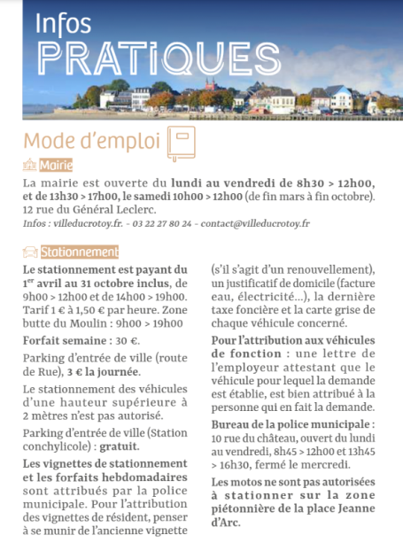 Infos pratiques Infos pratiques